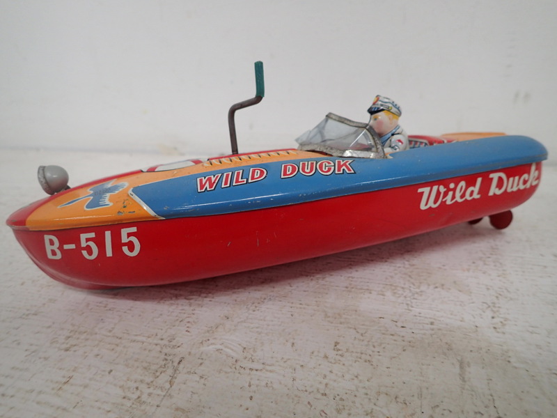 Plåtbåt "Wild Duck" Japan 1960-tal L:24cm