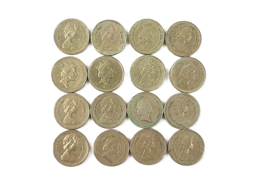 16st MYNT "1-PUND" 1980/90-tal