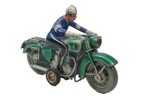 PLÅTLEKSAK. POLISMOTORCYKEL TCO-598