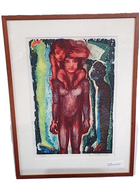 Figurscen Eva Zettervall, litografi 