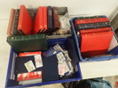 Frimärkssamling,3 backar med album m.m