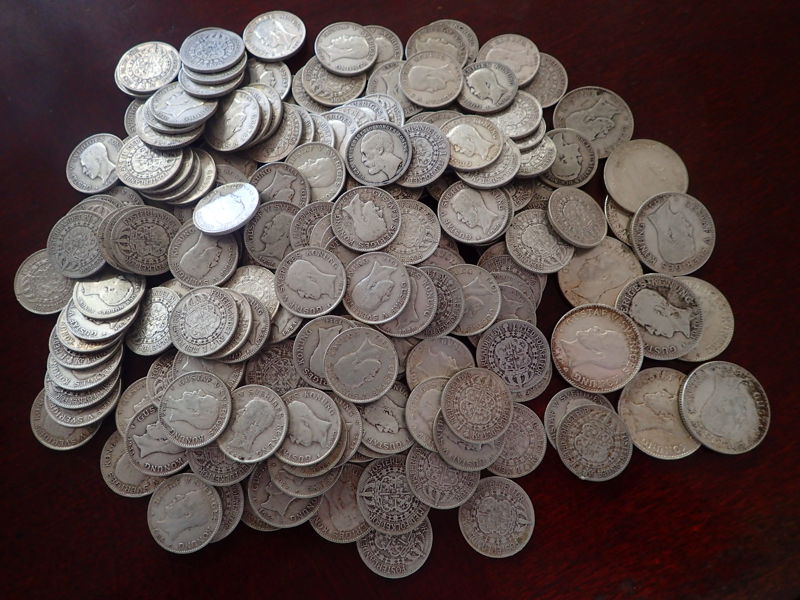 Silvermynt  80%    Vikt:1596gr