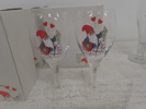 12 vinglas o 2 ölglas med tomtedekor Rolf Lidberg