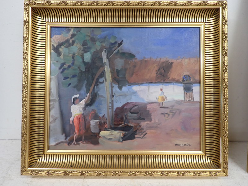 TAVLA Hamborn, olja på duk