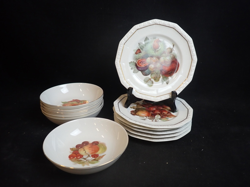 ASSIETTER "Maria" Rosenthal + SKÅLRIKAR