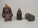 3 st KERAMIKFIGURER bl a UE och Deco