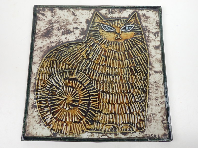 KERAMIKPLAKETT "Katt" Lisa Larsson, Gustavsberg