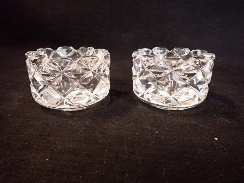 2 st LJUSSTAKAR "Sofiero" Gunnar Cyrén, Orrefors