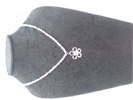 HALSBAND med pärlor och Silver