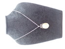 SILVERHALSBAND med KAMÉ Silverinfattad