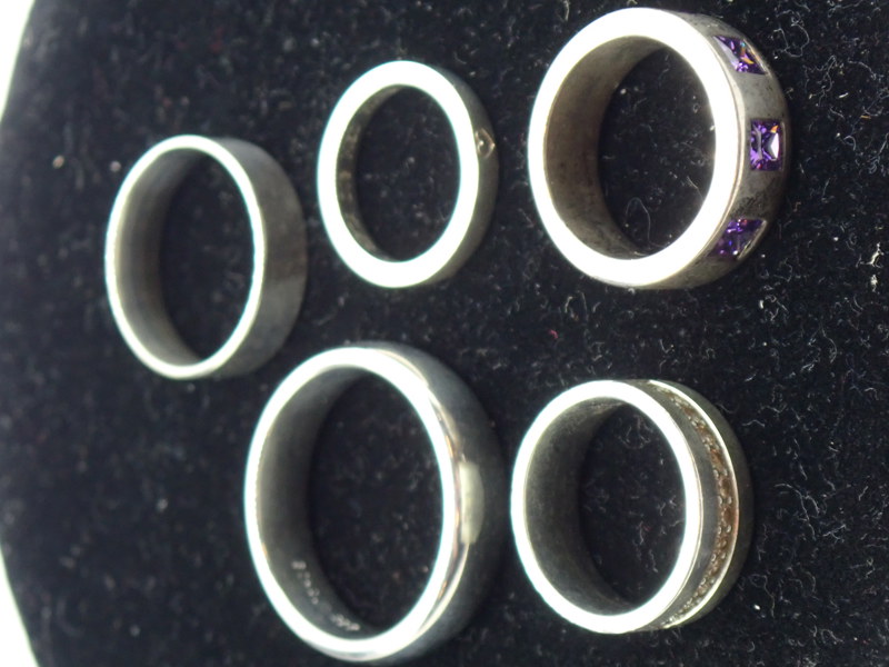 5 st SILVERRINGAR