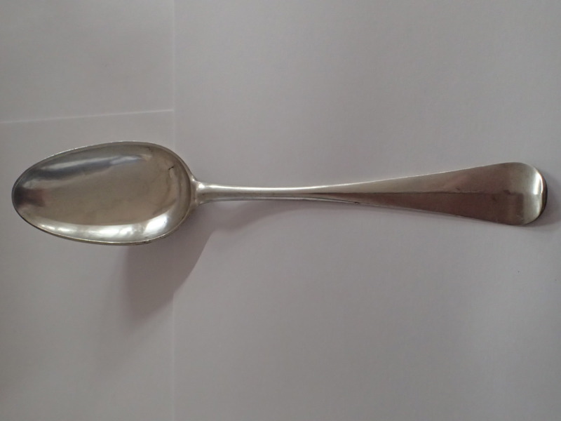 Matsked i silver  Olof Yttreaus Uppsala  1791