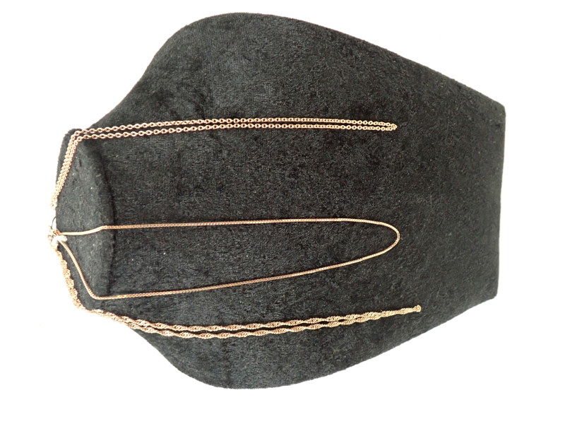 3 st SILVERKEDJOR "Rose"