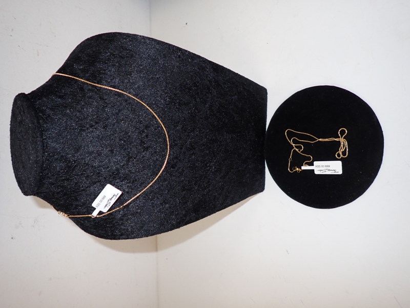 2 st Förgyllda SILVERKEDJOR Thomas Sabo