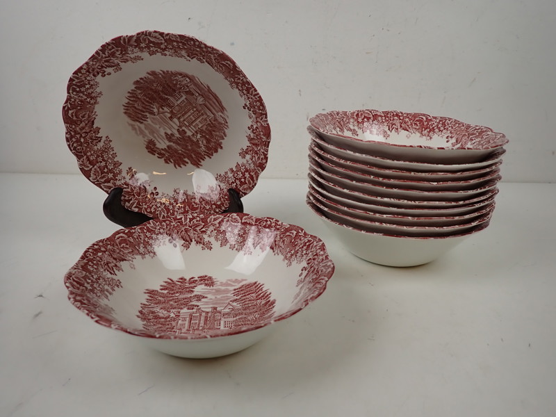 12 st SKÅLRIKAR "Romantic England"