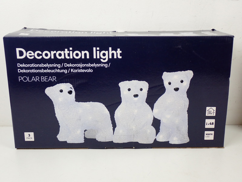 DEKORATIONSBELYSNING "Isbjörnar"