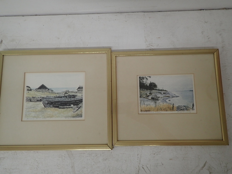 2  litografier av Bengt Hultberg