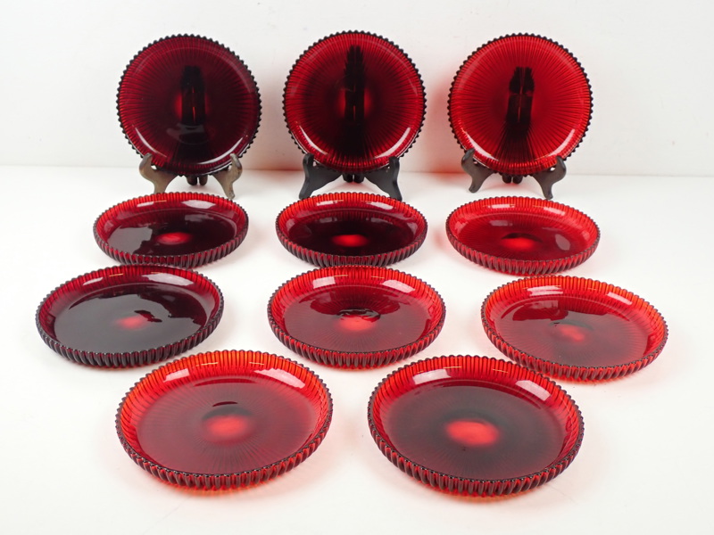 11 ASSIETTER "Reffla"A. Percy, Gullaskruf