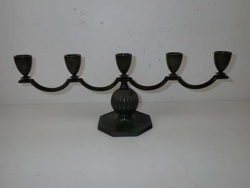 KANDELABER patinerad brons GAB