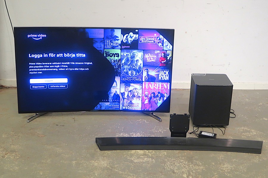 TV SAMSUNG 55" MED SOUNDBAR OCH SUBWOOFER