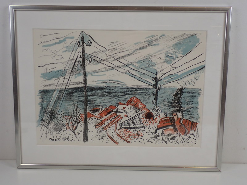 "Det gamla stenbrottet" Sven X:et Eriksson, litografi