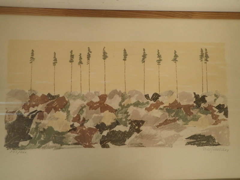 Nils Söderberg  Litografi  27x57cm bildyta