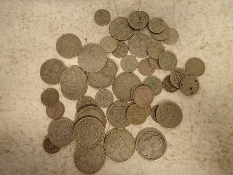 Silvermynt minst 40%  vikt:156gr