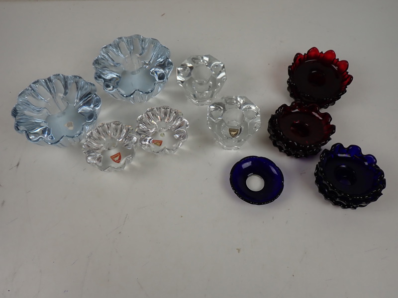 3 par LJUSSTAKAR Orrefors + LJUSMANCHETTER