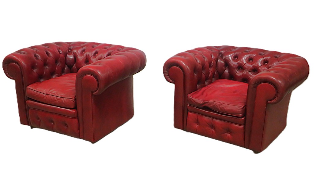 FÅTÖLJER "CHESTERFIELD" PEGASUS, 2st