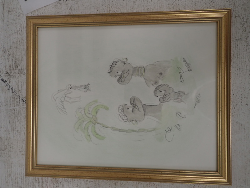 Robert Högfeldt teckning 28x23cm