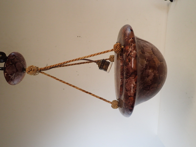 Takampel med melerad glaskupa D:30cm