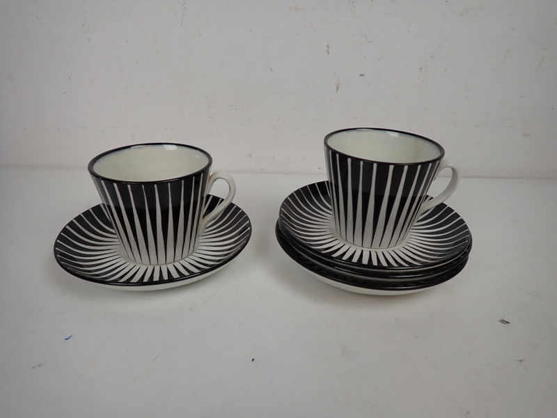 KAFFEKOPPAR "Zebra" Gefle