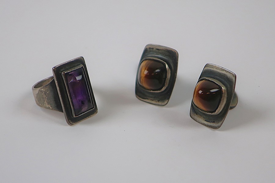 SILVERRING Bostrand + MANCHETTKNAPPAR I SILVER