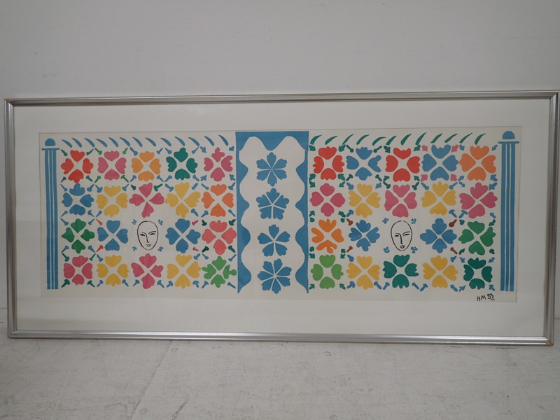 Litografiskt tryck efter H.Matisse -53 onumrerat