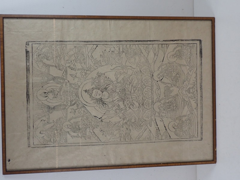 ORIENTALISKT TRYCK på papper