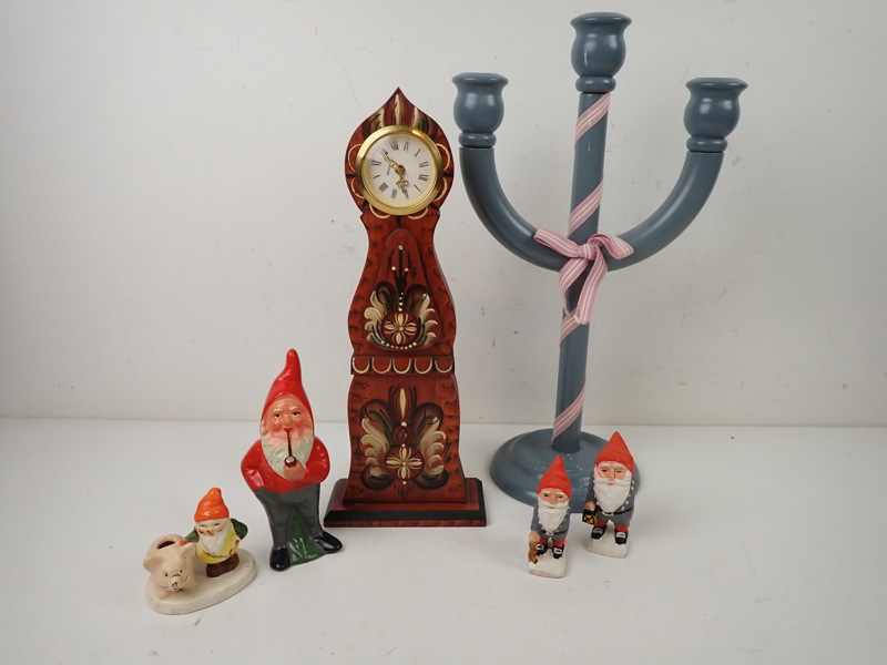 LJUSSTAKE, BORDSUR, TOMTAR