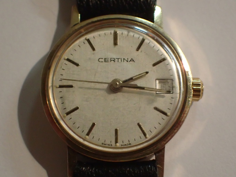 Armbandsur dam Certina 14k med ask