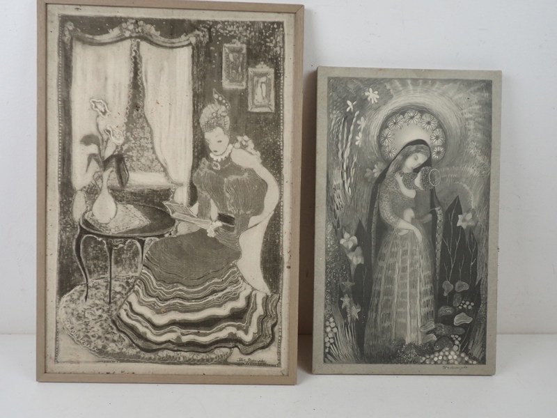 Ilse Roempke 2 st TYGTRYCK