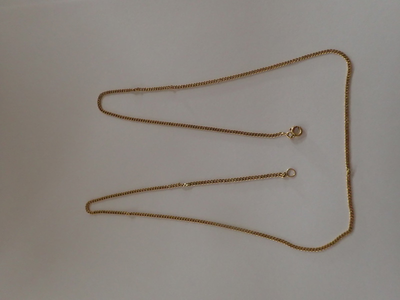 Halskedja 18k  vikt:4,2gr