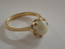 Ring 18k med odlad pärla Vikt:3,6gr