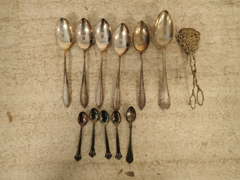 Bestick i silver 830 vikt:394gr