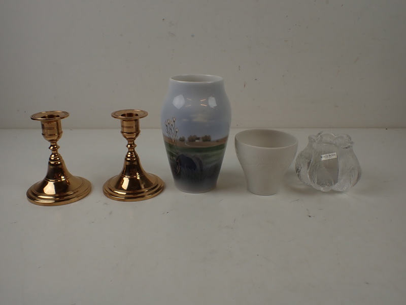 MÄSSINGLJUSSTAKAR, VAS+LJUSLYKTOR