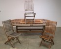 TRÄDGÅRDSBORD MED 3st STOLAR. BRAFAB