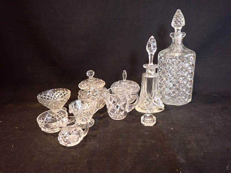 KRISTALLKARAFFER, LOCKBURKAR m m