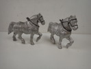 2 st METALLHÄSTAR, troligtvis Ankarsrum