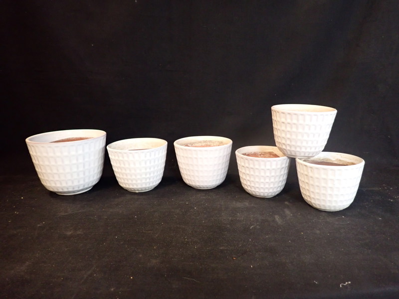 6 st BLOMKRUKOR "Gunilla" Ekeby