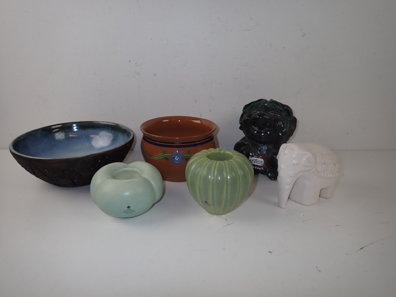 SKÅL, FIGURIN, LJUSSTAKAR m m