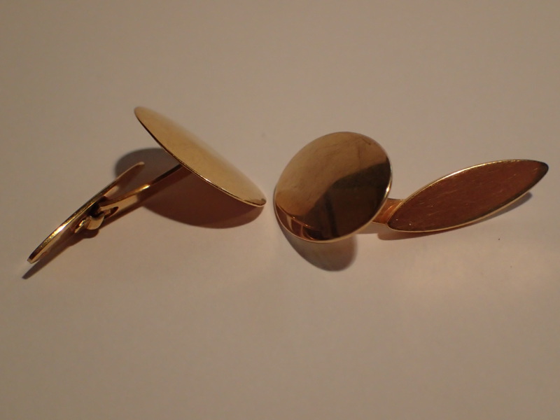 Manschettknappar 18k  Vikt:5,9gr