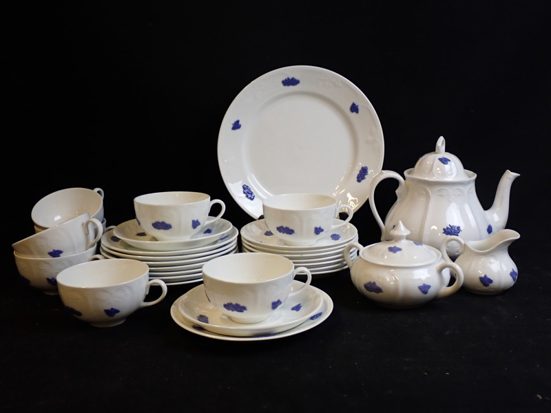 TESERVISDELAR "Blå Blom" Gustavsberg