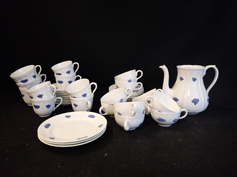 KAFFEGODS "Blå Blom" Gustavsberg